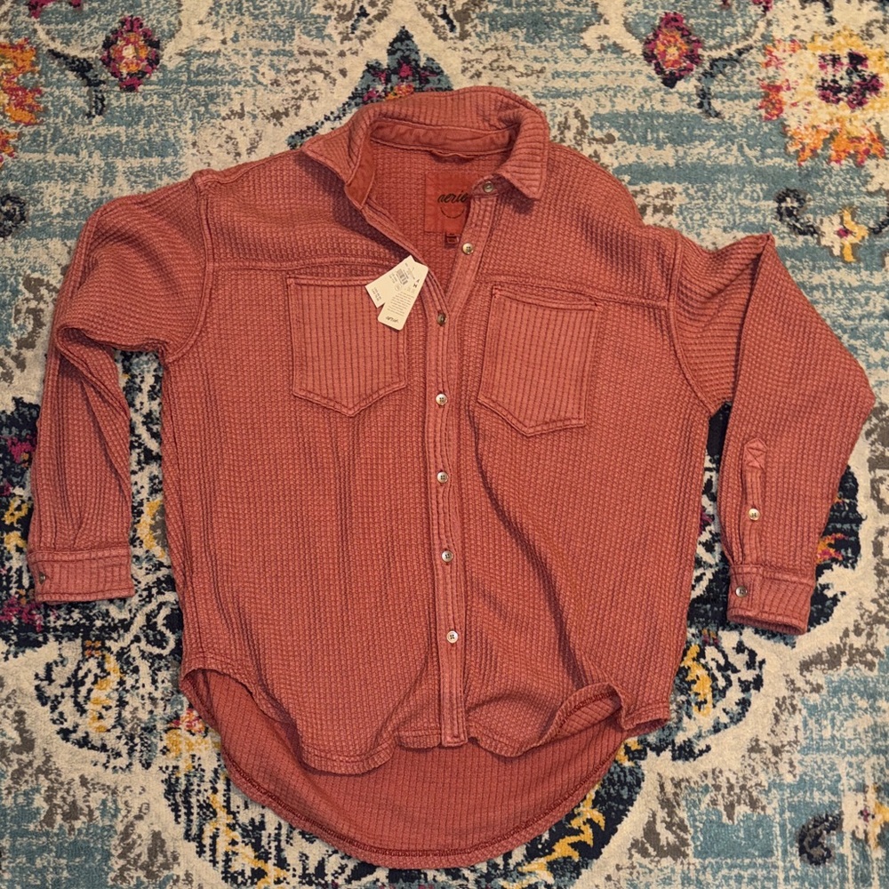 Aerie LumberJane Waffle Shirt